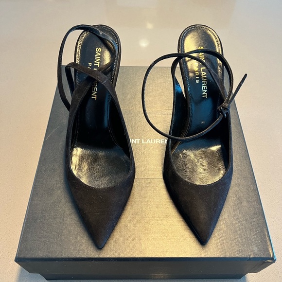 SAINT LAURENT 'OPYUM' PUMPS US 6 Black - Picture 8 of 12